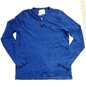ABERCROMBIE & FITCH Muscle Blue Denim color Large
